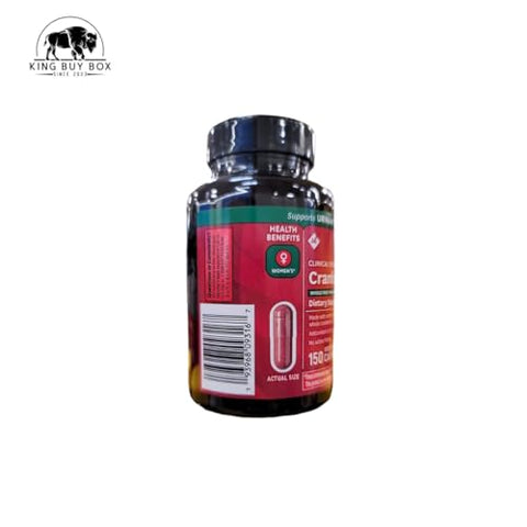 KING BUY BOX - Caixa de Comprimidos (Cor Pode Variar) Conjunto com Suplemento de Cranberry de Força Clínica, 500mg, 150 Unidades compatível com Members Mark