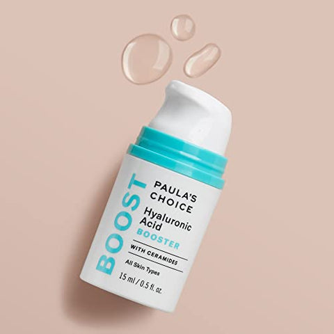 Paula's Choice - Paula’s Choice BOOST Ácido Hialurônico com Ceramidas para Hidratação Profunda e Leve, Sérum Concentrado, 0,5 Ounce (15ml)