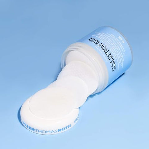 Max Complexion Correction Pads – Embalagem pode variar | Tratamento Facial em Pads | 60 Pads | Ácido Salicílico | Ácido Glicólico | Pele Renovada - Peter Thomas Roth