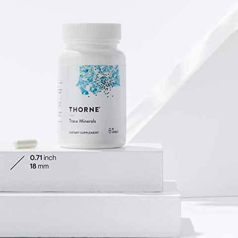 THORNE - Thorne Trace Minerals – Suplemento Alimentar com Zinco e Boro – 60 cápsulas