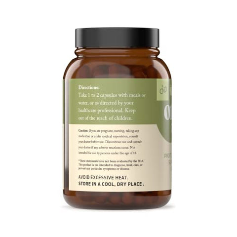 Complete Natural Products - Cápsulas de Folha de Oliveira Orgânica – 550mg, 100 Unidades, 1100mg por Porção