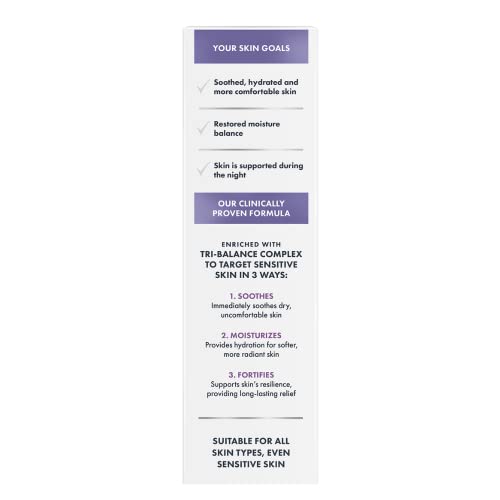 Creme Noturno Eucerin Skin Balance para Pele Sensível, Hidratante Facial com Complexo Tri-Balance, Frasco de 50ml