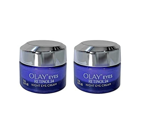 Olay - Skinnutritions Creme Noturno para os Olhos Regenerist RETINOL 24 – Vitamina B3 – Sem Fragrância – 15 mL cada – Skinnutritions (Pack de 2)