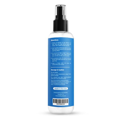 Zen Routine - Spray de Óleo de Magnésio Orgânico Puro | Absorção Rápida | Promove um Sono Tranquilo