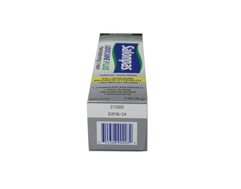 Lidocaine Plus Creme – 90g (Pacote com 3) | Alívio rápido da dor - Salonpas