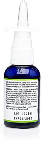 Spray Nasal, Spray Nasal Salino Natural com Xilitol, Hidratante Nasal para Crianças e Adultos, 45 ml (Pack com 2 unidades) - Xlear