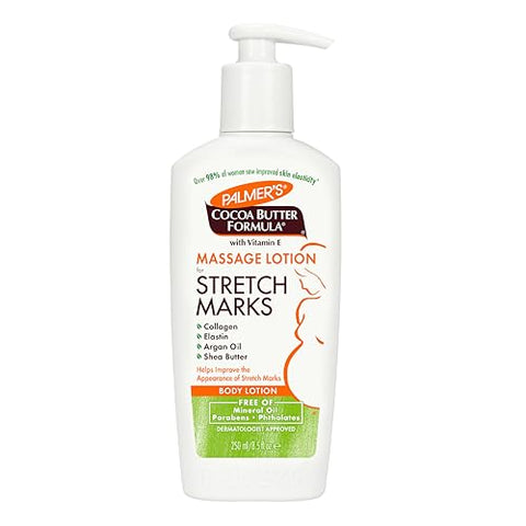 Organics Gomas Pré-Natais Multivitamínicas com Loção de Massagem de Manteiga de Cacau Palmer’s para Estrias na Gravidez, 250 ml - Garden of Life