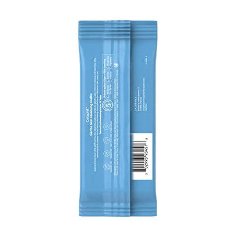 Lenços Umedecidos para Rosto e Corpo – Limpeza Suave para Pele Seca e Sensível – Presentes Dia das Mães – Fechamento Flip Top – Ótimos para Academia – Hipoalergênicos – Sem Fragrância – 10 Unidades - Cetaphil