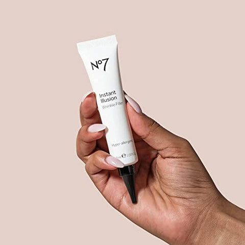 Preenchedor Instantâneo de Rugas – Suaviza Linhas Finas e Rugas – Tratamento Anti-Rugas – Pele com Aparência Mais Jovem – Sérum Anti-Envelhecimento (30ml) - No7
