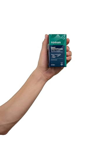 Multivitamínico Diário para Homens | Suporta Atividade Física, Saúde do Cérebro, Coração e Sistema Imunológico com 23 Nutrientes Essenciais Incluindo Cálcio, Magnésio e Zinco | 60 Dias - ROMAN