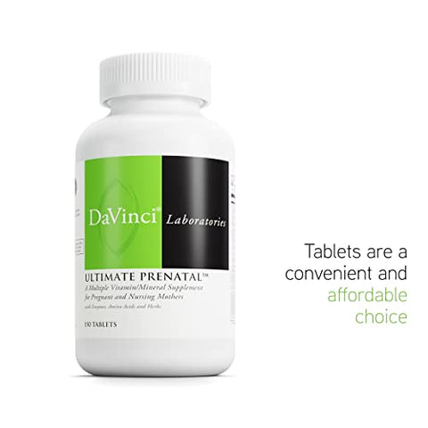 DAVINCI - DaVinci Labs Ultimate Prenatal – Suplemento Nutricional para Gestantes e Lactantes para Apoiar uma Gravidez e Lactação Saudáveis – Com Vitaminas, Minerais, Aminoácidos – Marca DaVinci Labs