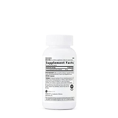 Gentlesorb Ferro 18mg | Essencial para a Formação Adequada de Células Vermelhas do Sangue | Fórmula Suave | 90 Comprimidos - GNC