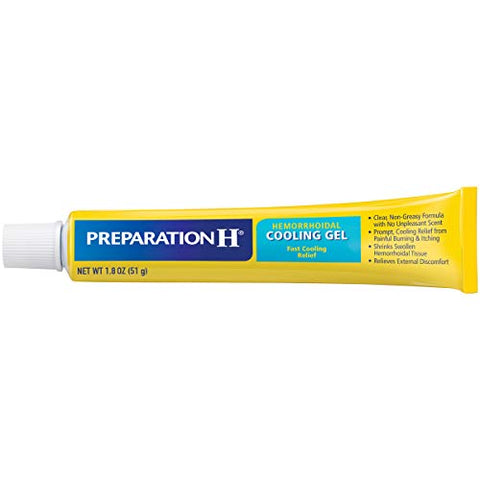 Gel Refrescante para Hemorroidas com Aloe Vera – Alívio Rápido do Desconforto – Tubo de 1,8 Oz (50g) - Preparation H
