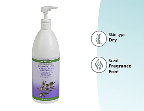 Creme Reparador de Pele e Loção Corporal Medline Remedy Olivamine sem Fragrância, 32 fl oz (946 ml)