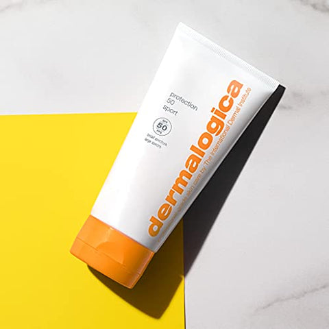 Dermalogica Protection 50 Sport SPF50 – Loção Protetora Solar de Amplo Espectro (150 ml) – Fórmula Resistente à Água Hidrata e Protege a Pele Contra o Sol