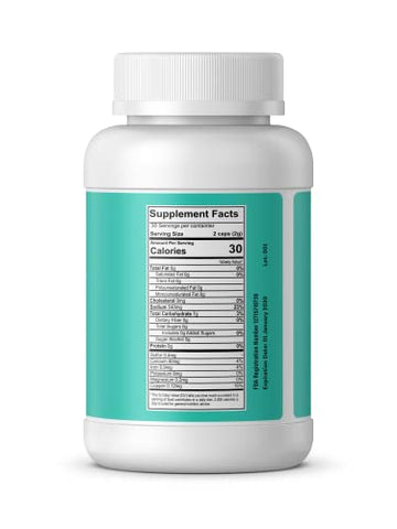 ANCIENT HEALTH - Zeolita Ativada 1g por cápsula Micronizada Clinoptilolita 96% Pureza. Ultra FINE inclui 3 frascos