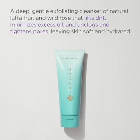 TATCHA The Deep Cleanse | Limpeza Profunda e Esfoliante Suave, Remove Impurezas, Controla Oleosidade Excessiva | Marca TATCHA