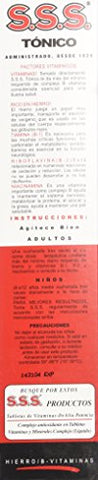S.S.S. - SSS Tonic Líquido 20 OZ – Energia e Vitalidade para o seu dia – 590 ml