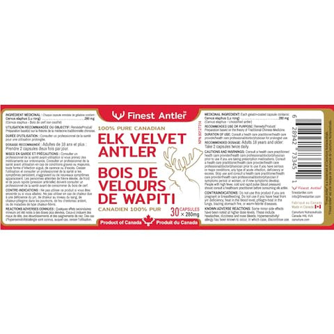 Finest Antler - Velvet Antler 100% Puro Sem Aditivos, Liofilizado, Moído Fino, Não-OGM, Fabricado no Canadá (6)