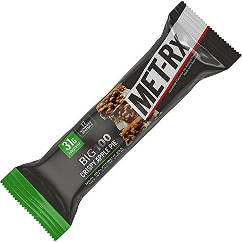 Product Of Met-Rx Big100 - Met-Rx Big100, Barra – Colossal Torta de Maçã Crocante, 9 Unidades (100g) – Barra Nutricional com Proteína / Variedades Disponíveis