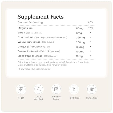 PRIMONUTRA - Suplemento para Suporte Articular e Recuperação Muscular – Boswellia Serrata, Hidrogênio Molecular (60 cápsulas, Curcumina)