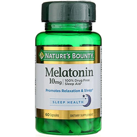 Nature's Bounty - Nature’s Bounty Melatonina 10mg Cápsulas 60 un (Pacote com 4) – Compre Agora!