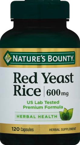 Nature's Bounty - Suplemento Herbal Nature’s Bounty Red Yeast Rice, 600mg, 120 Cápsulas – Saúde e Bem-Estar