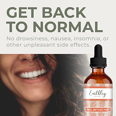 Feel Better Fast – Raiz de Equinácea, Funcho, Raiz de Astrágalo, Flor de Sabugueiro e Canela – Novo Tamanho (50 ml) - Earthley Wellness