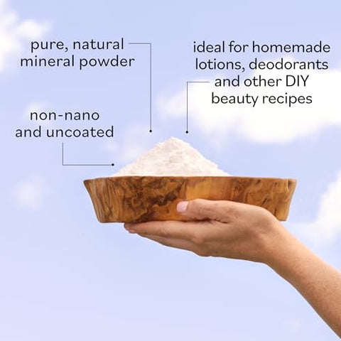 Pó de Óxido de Zinco Sky Organics para o Corpo, 100% Puro Não-Nano – 100g