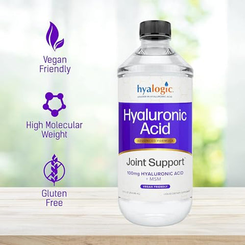 Ácido Hialurônico Suporte Articular (355 ml) Fórmula Avançada – MSM - Hyalogic