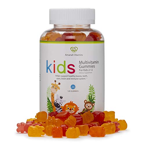 Amanah Vitamins - Amanah Gummy Multivitamínico Infantil – 120 Unidades – Vitaminas Halal – Suprimento de 2 Meses
