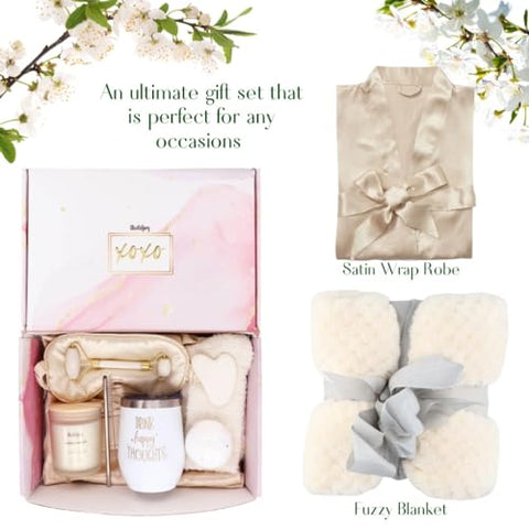 Rubijoy - Presentes para Mulheres, Presentes Únicos de Aniversário, Cesta de Presentes de Cuidados Pessoais, Lembrando de Você, Caixa de Presente Relaxante de Spa de Natal para Ela Irmã Melhores Amigas Mãe Colegas de Trabalho Professores, Adquira