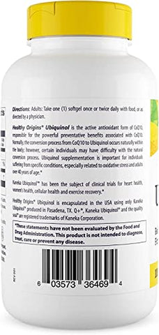 Ubiquinol 100 mg – Suplemento Kaneka Ubiquinol para a Saúde do Coração - Healthy Origins