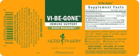 Virattack Fórmula Herbal Líquida com Lomatium para Suporte Ativo do Sistema Imunológico – 30ml - Herb Pharm