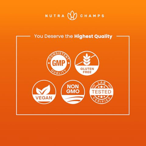 NutraChamps - Curcumina de Cúrcuma com Extrato de Pimenta Preta 1500mg | 95%% Curcuminoides Suplemento Extra Forte para Saúde das Articulações, Cérebro, Coração | 1500mg | Saúde Articular, Cérebro, Coração