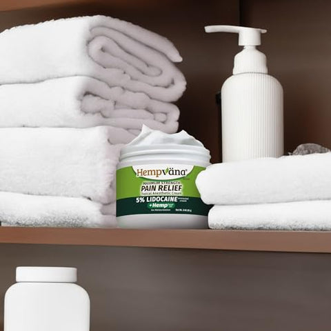 Creme Alívio Máximo 5%% Lidocaína, Forte, Numbs Nervos Irritados para Alívio Rápido Anorretal, Não Oleoso, Alívio Duradouro, AS-SEEN-ON-TV - Hempvana