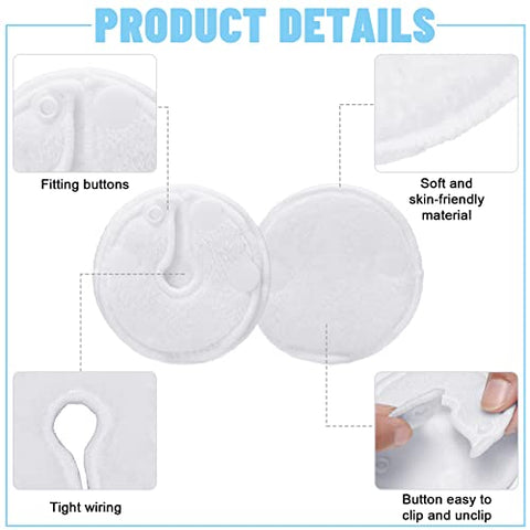 20 Pack Almofadas para Tubo de Alimentação G Button com Capa – Suprimentos Reutilizáveis para Tubo de Alimentação Gtube – Coberturas de Algodão para Botão G – Suprimentos para Diálise Abdominal Peritoneal e Tubo Peg - Sosation