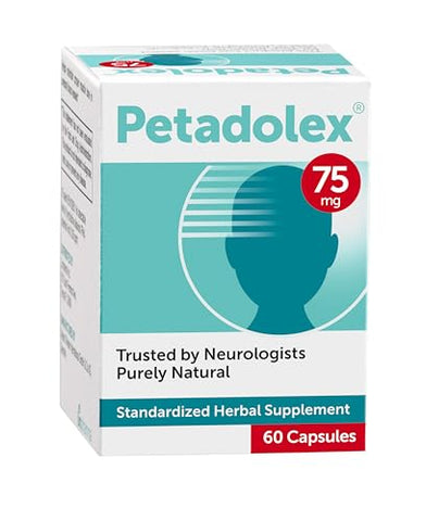 Petadolex - Alívio de Enxaqueca – Extrato Patenteado de Raiz de Butterbur, 75mg Extrato de Butterbur Livre de PA em Cápsulas de Gelatina, Solução Ideal Real de Butterbur para Prevenção de Enxaquecas