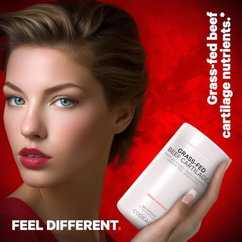 Suplemento de Cartilagem Bovina de Tráquea de Carne Alimentada com Capim – Liofilizado, Não Desengordurado, Dessicado - Codeage