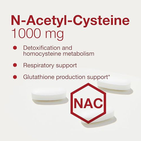 PROTOCOL FOR LIFE BALANCE - Protocolo NAC N-Acetil Cisteína 1000mg – Produção de Glutationa | Marca do Produto