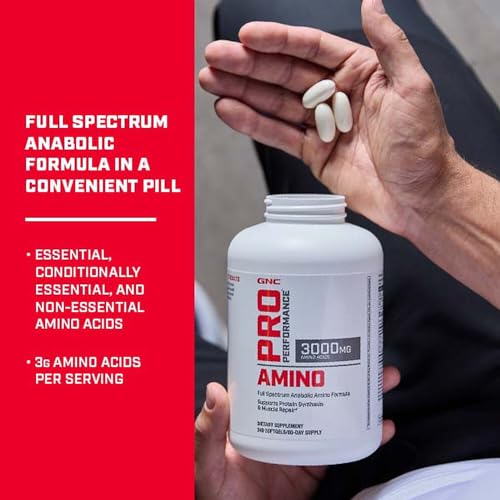 Pro Performance Amino – Potencialize seu Desempenho com Aminoácidos de Qualidade – 60 cápsulas - GNC