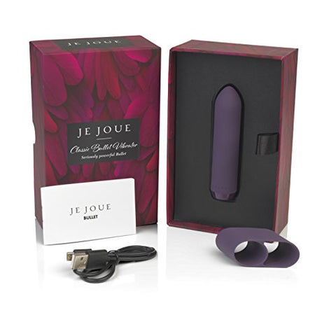 Je Joue - Vibrador Clássico com Capa de Dedo, Potente, Silencioso, Recarregável via USB, À Prova d’Água, Silicone Médico 100%% – Roxo