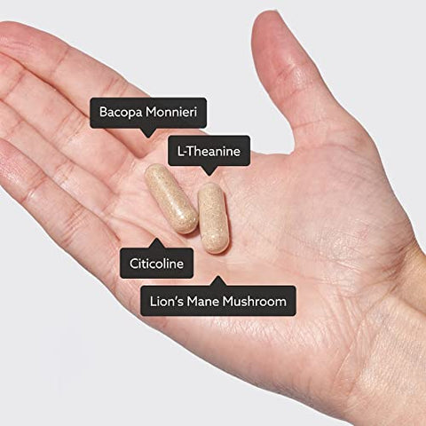 Suplemento Universal Nootrópico para Potencializar o Cérebro – Foco, Memória, Clareza, Energia – 60 Cápsulas – Baseado em Plantas, Vitaminas Naturais para Melhorar o Cérebro - Mind Lab Pro