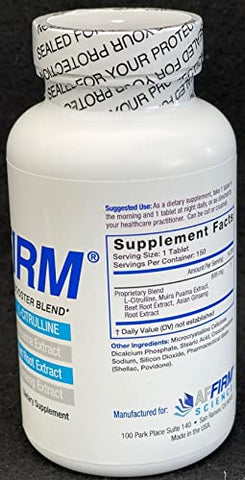 Affirm - AFFIRM Science – Suplemento Alimentar de L-Citrulina 750mg 150 Comprimidos (Fornecimento de 75 Dias) | Estimulador de Óxido Nítrico | Criado pelo Dr. Judson Brandeis