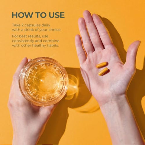 2 Pack: Complexo de Cúrcuma Primal com Extrato de Pimenta Preta, Suporte para Articulações e Mobilidade Feminina – 60 cápsulas - Primal Harvest