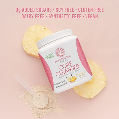 Fibra Prebiótica em Pó à Base de Plantas | Enzimas Probióticas Sunfiber Livre de Soja Sem Açúcar Sem Glúten Sem Laticínios | Abacaxi Baunilha 30 Porções | Limpeza Essencial para o Corpo - Sunwarrior