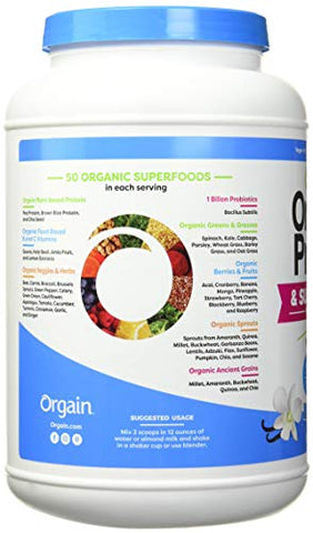 Proteína Orgânica – 100% Natural, 20g por porção | Marca Orgain - Orgain