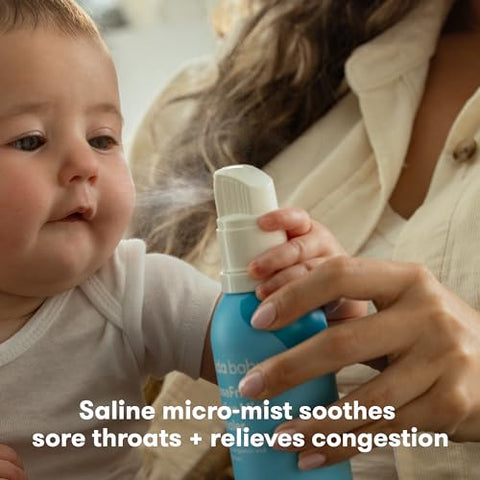 Nasal Inhaler Frida Baby NoseFrida Saline Mist – Alívio de Alergia e Congestão para Bebês e Crianças – Spray Salino Nasal – Inalador Salino Alivia Nariz Entupido e Dor de Garganta
