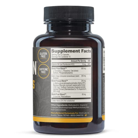 Alpha Brain – Suplemento Premium para o Cérebro, 30 Cápsulas, para Homens - ONNIT