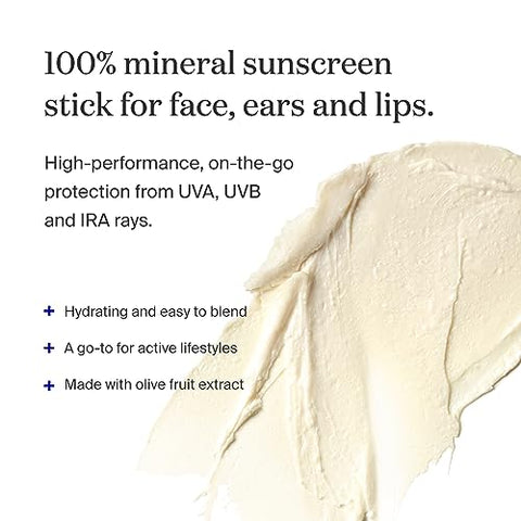 Stick Mineral FPS 50 – Pack 2 unid, 20g – Protetor Solar Facial Amplo Espectro para Pele Sensível – Resistente à Água – Vegano – Ingredientes Naturais - Supergoop!